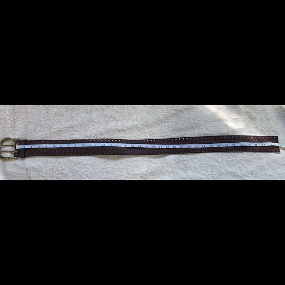 Linea Pella Dark Brown Leather Belt - Picture 8 of 8